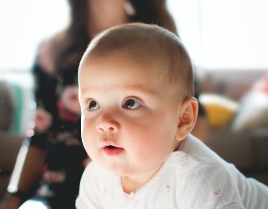 crawling baby on floor