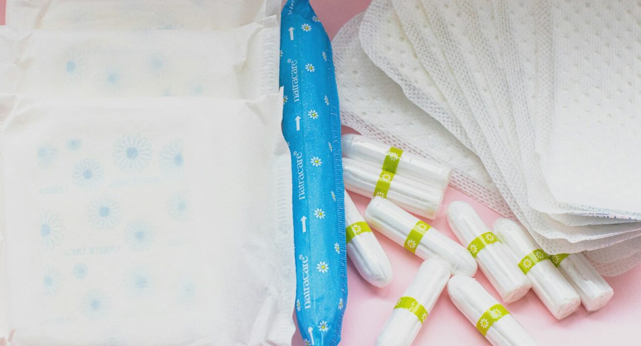 blue and white plastic pack