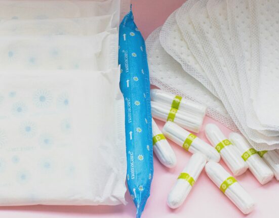 blue and white plastic pack